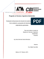 Evaluacion Del Proceso de Remocion de Arsenico Garces Mendoza I 2015