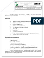 Coleta Semestral de Agua para Analise Da Sala de Hemodialise