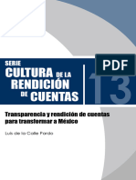 Transparencia y Rendicion de Cuentas para Transformar A Mexico