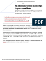 El Porcentaje de Grasa Corporal para Destapar Tus Abdominales