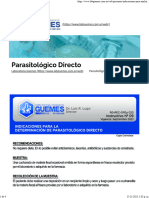 Parasitológico Directo - Laboratorio Güemes