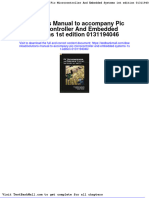 Solutions Manual To Accompany Pic Microcontroller and Embedded Systems 1st Edition 0131194046