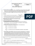 Tutorial 6 (Differentiation Applications - Part I) - 1