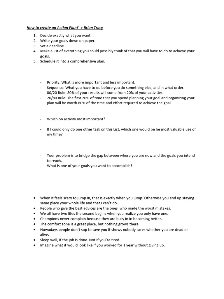 how-to-create-an-effective-action-plan-brian-tracy-pdf