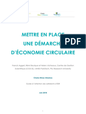 La disponibilité des pièces détachées et l'utilisation de pièces issues de  l'économie circulaire