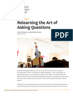 Relearning The Art of Asking Questions - HBR 2015