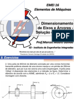 Capítulo 1 - Dimensionamento de Eixos e Árvores - Solução do Exercício