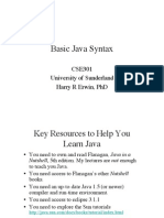 Basic Java Syntax