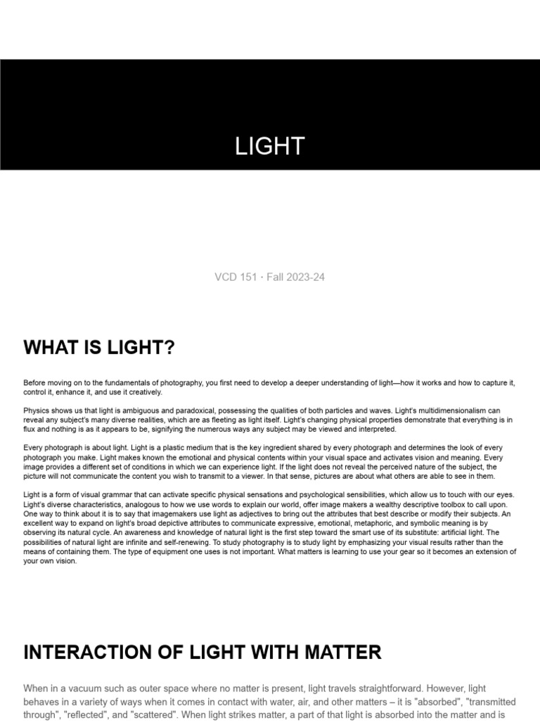 Light PDF Radiation Infrared