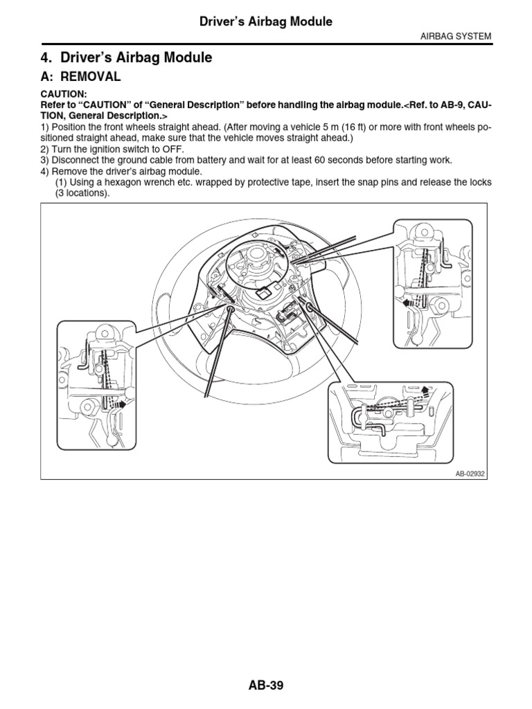 4 Drivers Airbag Module PDF Airbag Electrical Connector