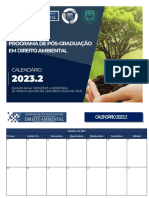 Calendário - Ppgda 2023 - Segundo Semestre