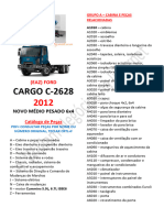 Catalogo EAZ Ford Cargo C2628 2012 Novo Medio Pesado 6x4