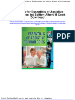 Test Bank For Essentials of Assistive Technologies 1st Edition Albert M Cook Download