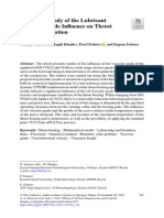 Numerical Study of The Lubricant Viscosity Grade Influence On Thrust Bearing Operation