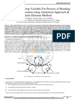 Force Analysis of Metal Sheet in Bending