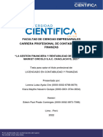 La Gestión Financiera y Rentabilidad