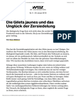 Raumplanung: Die Gilets Jaunes Und Das Unglück Der Zersiedelung - WOZ Die Wochenzeitung