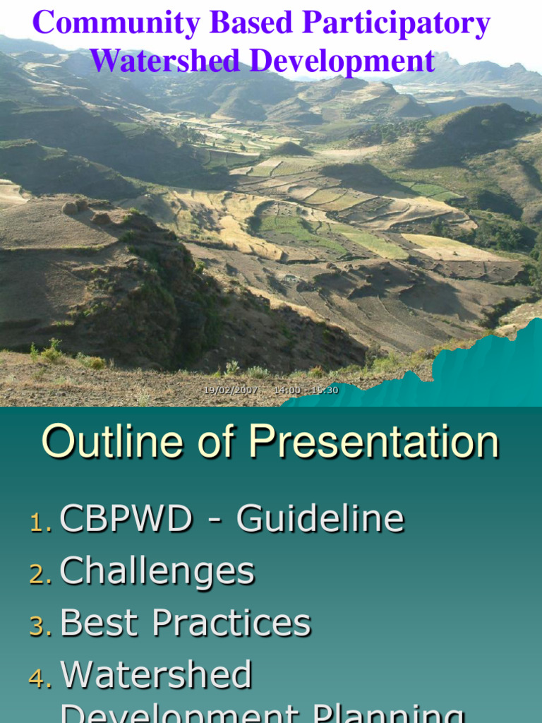 Community Based Participatory Watershed Management Cbpwm Pdf