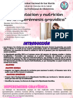 Alimentacion y Nutrición de La Hiperémesis Gravídica