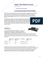 Optical Power Budgets Fiber Media Converter