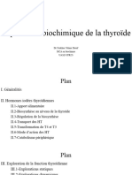 Exploration Biochimique de La Thyroide