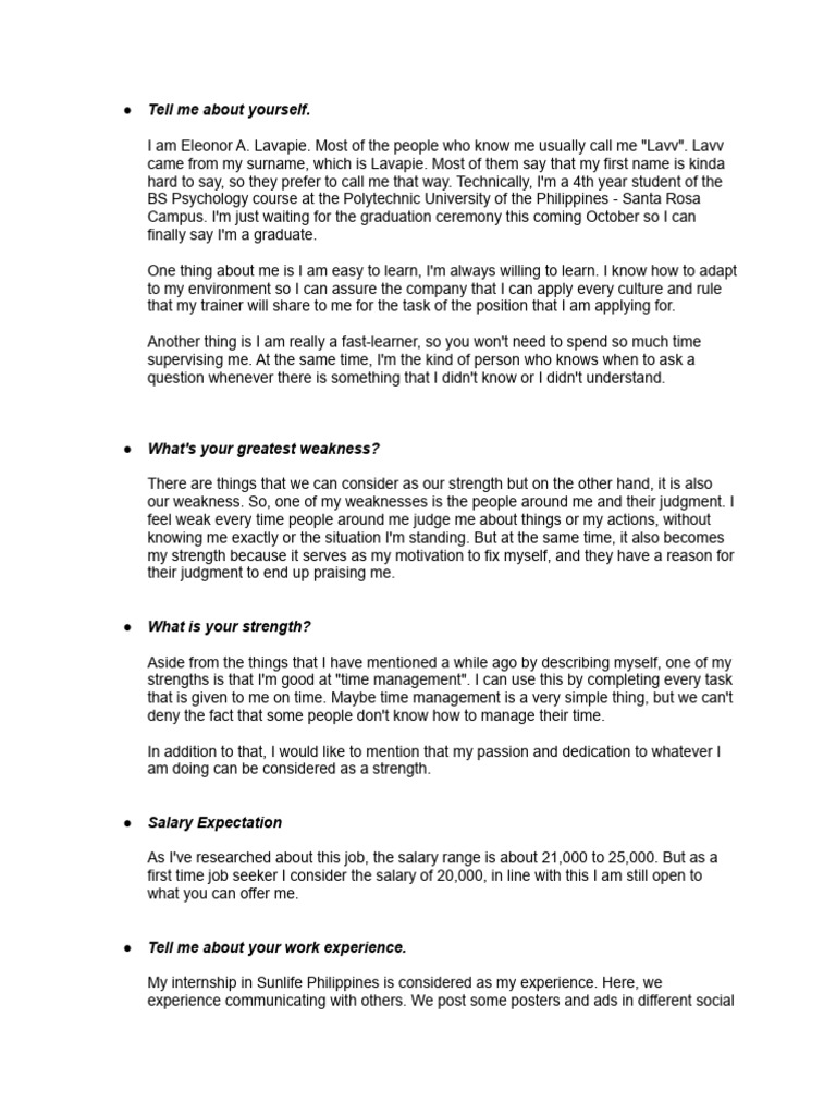 AMS Interview Insights for Candidates | PDF | Cognitive Science | Cognition