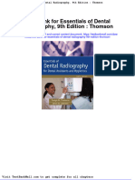 Test Bank For Essentials of Dental Radiography 9th Edition Thomson