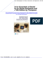 Test Bank For Essentials of Dental Radiography For Dental Assistants and Hygienists 10th Edition by Thompson