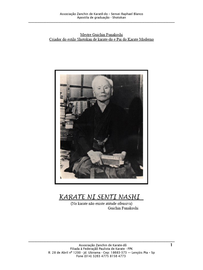 Apostila de Graduação - Karate Shotokan | PDF | Karatê | Shotokan