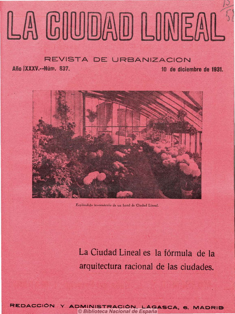 La Ciudad Lineal Madrid 1897 10 12 1931 N o 837 PDF Transporte
