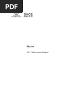 2015 Physics Chief Assessor's Report