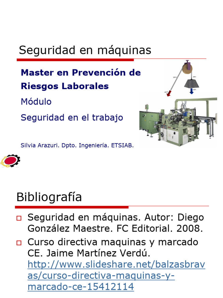 Seguridad en Máquinas: Prevención de Riesgos | PDF | Riesgo | Valores