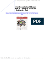 Test Bank For Essentials of Human Development A Life Span View 2nd Edition by Kail
