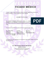 Certificado Adulto Hombre