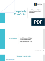 Clase 8 Análisis de Sensibilidad, Escenarios y Simulación Montecarlo