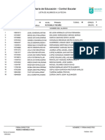 Lista Asistencia 5°