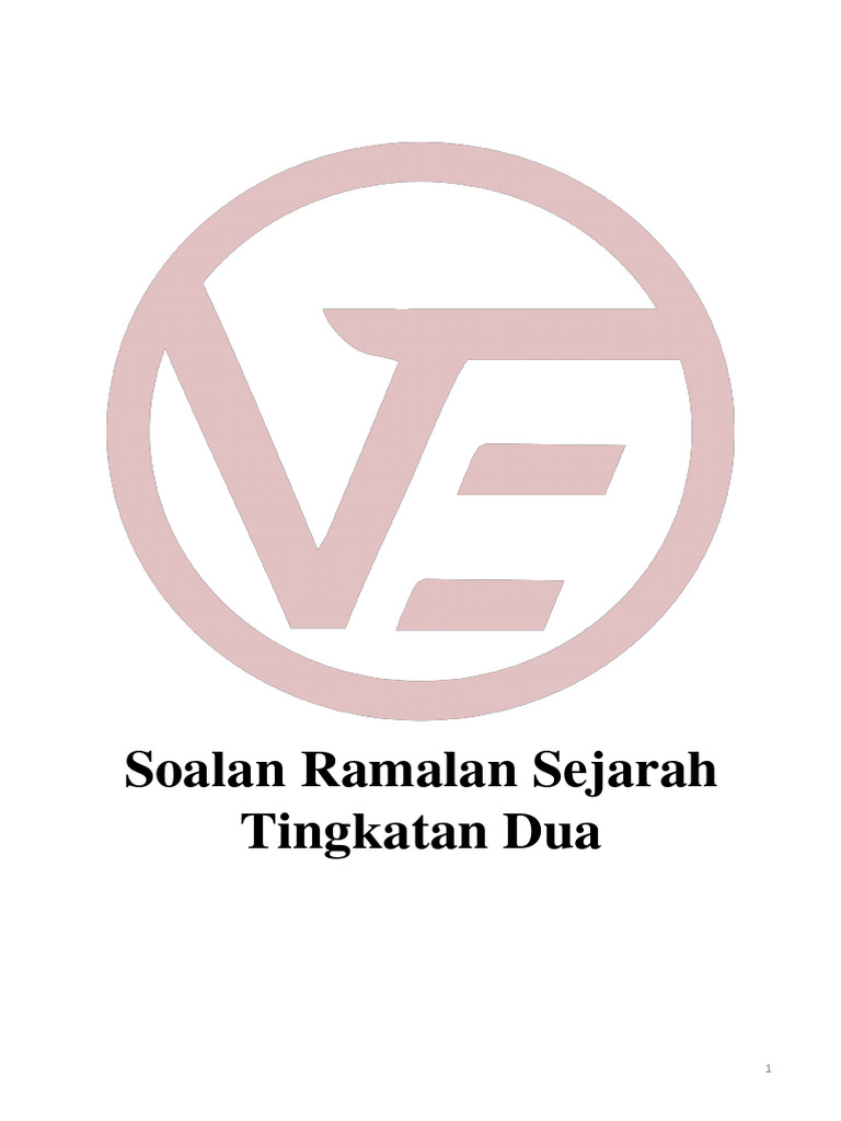Soalan Ramalan F2 SEJARAH | PDF