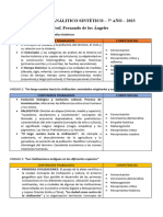 Programa Análitico Sintético - 7º Año - 2023