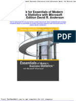 Test Bank For Essentials of Modern Business Statistics With Microsoft Excel 7th Edition David R Anderson