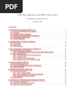 CSE 291 Expanders and HDX Course Notes