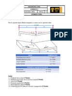 Pregunta N.° 1: Carrera Prof. Ingenieria Civil Curso Caminos 2 Fecha Noviembre 2023 Ciclo 9