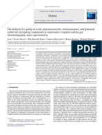 The Analysis of A Group of Acidic Pharmaceuticals, Carbamazepine and Potential Endocrine