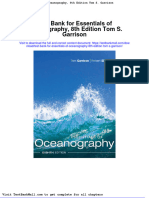 Test Bank For Essentials of Oceanography 8th Edition Tom S Garrison