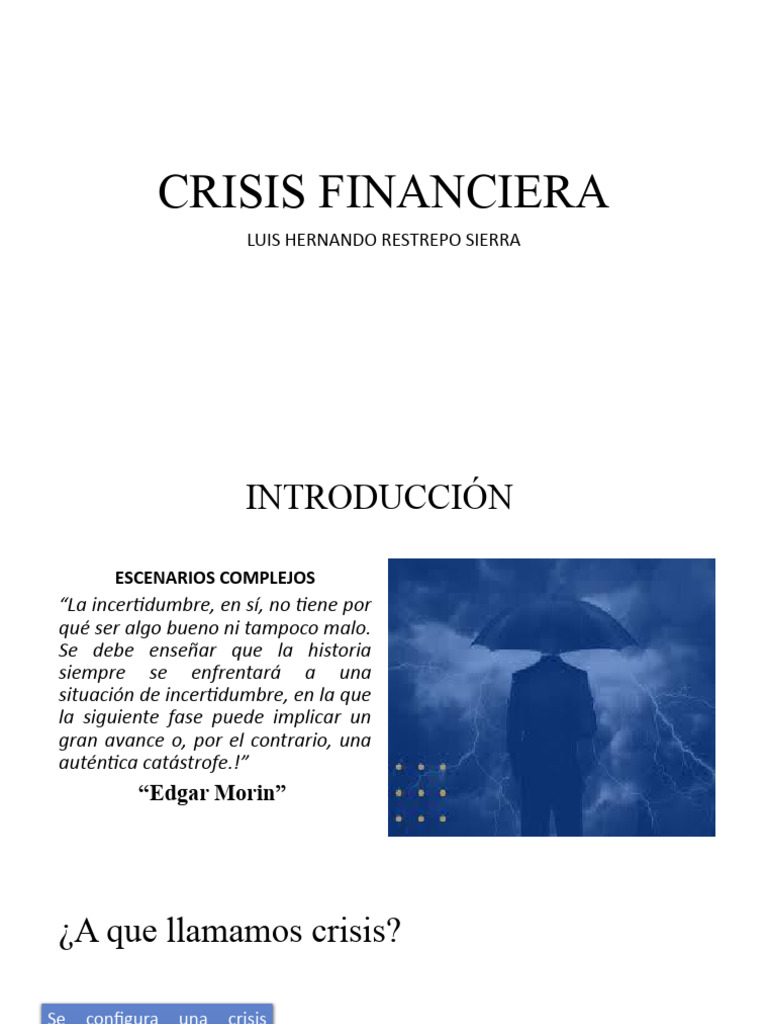 Tipos y Causas de Crisis Financiera | PDF | Deuda | Grupo Internacional ...