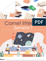 Carnet Littéraire Semaine 1. Gabriella Freg