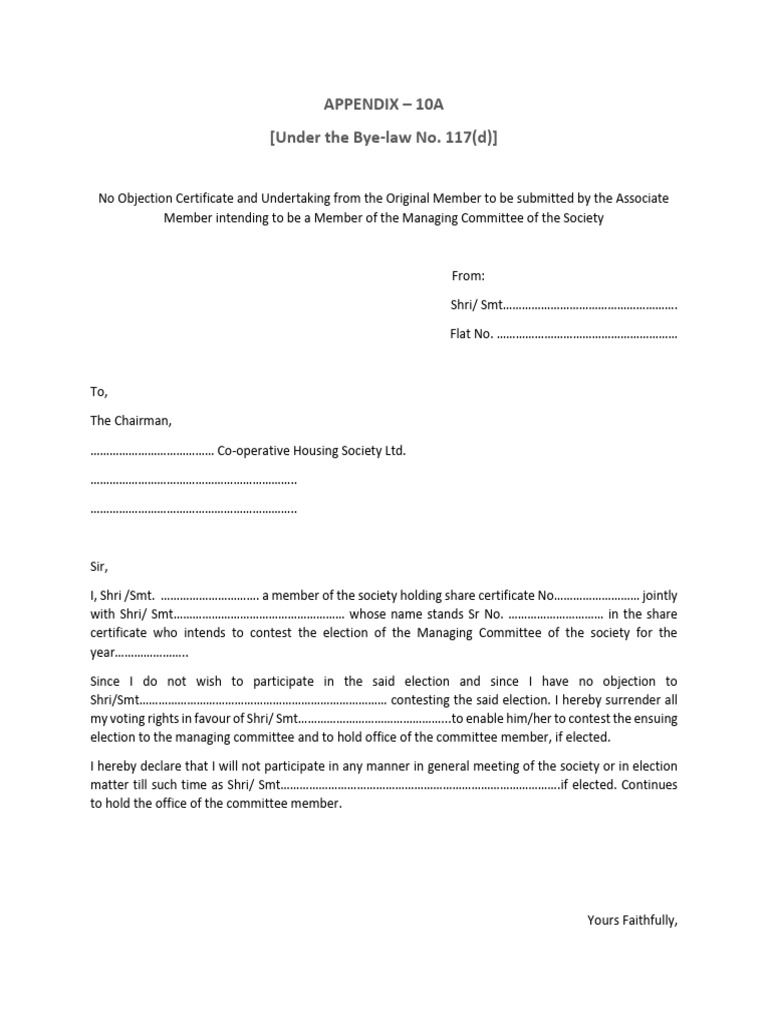 Appendix 10A Bye Lawsno.117 (D) | PDF