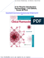 Test Bank For Roachs Introductory Clinical Pharmacology 11th Edition Susan M Ford