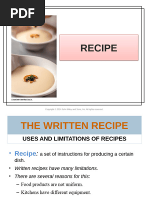 Recipe