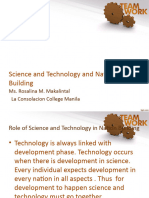 STS Science and Technology and Nation - Building