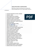 Lista de Aprobados